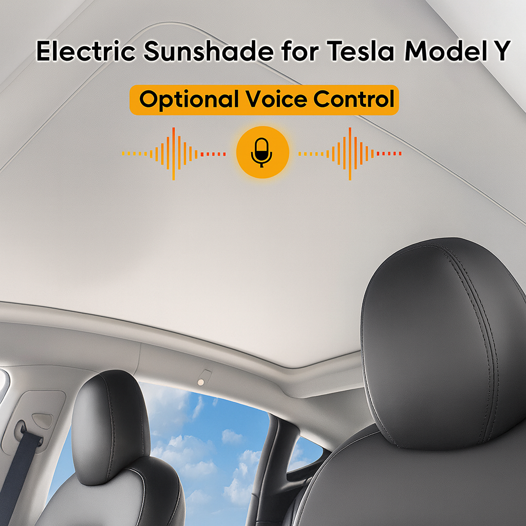 Electric Voice-Control Sunshade Tesla Model Y