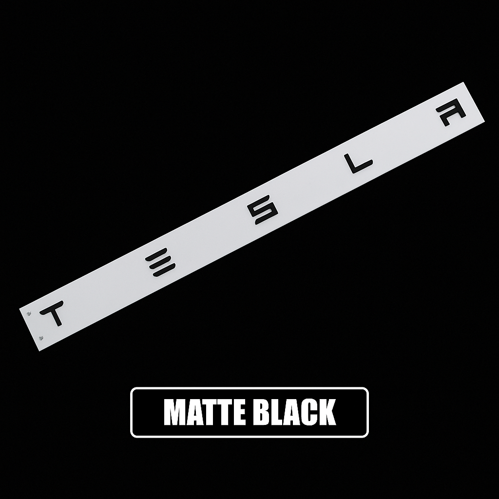 Tesla Insert Letters Rear Emblems