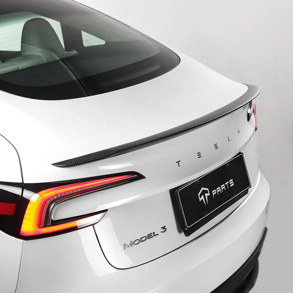 Real Carbon Fiber Performance Spoiler for Tesla Model 3 Highland 2024-2026
