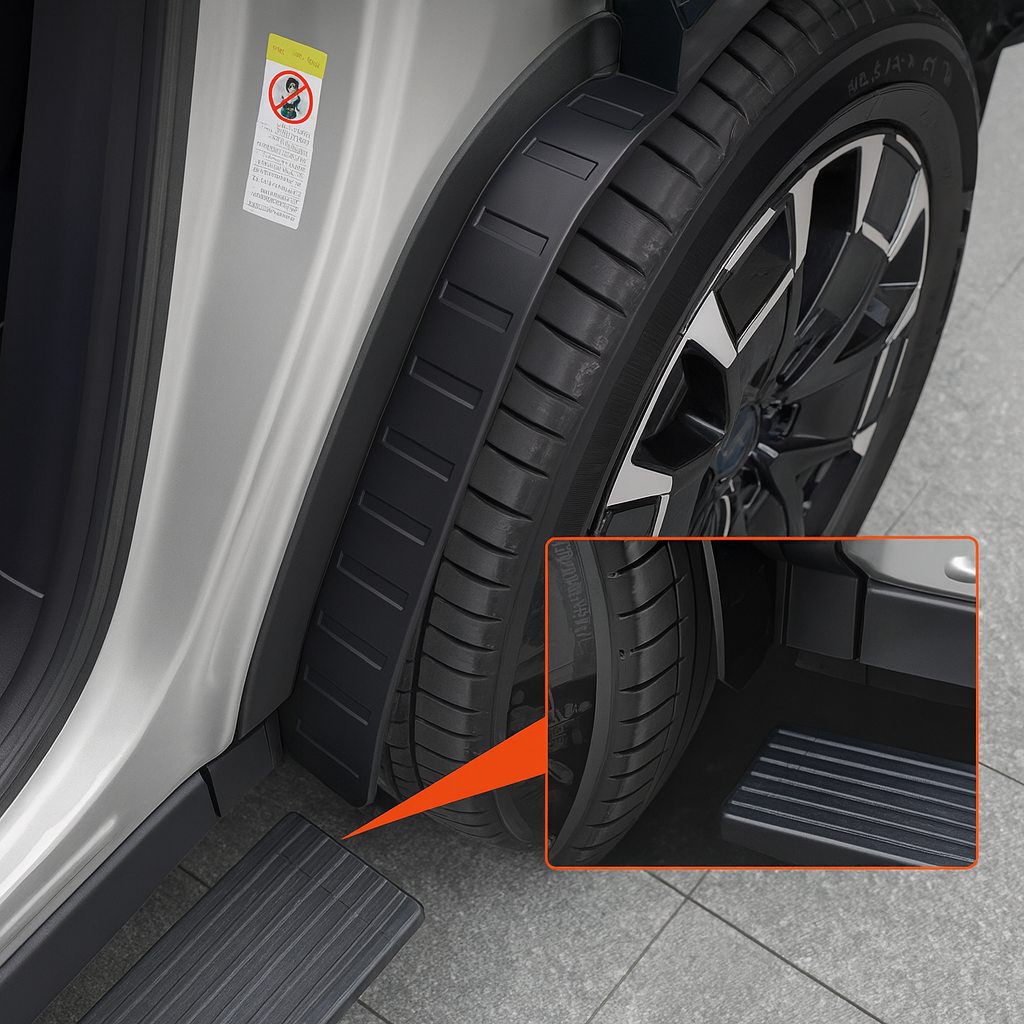 Leopard 8 rear wheel lining mudguard