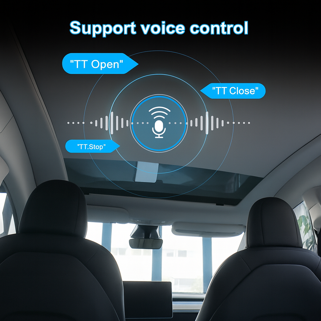 Electric Voice-Control Sunshade Tesla Model Y
