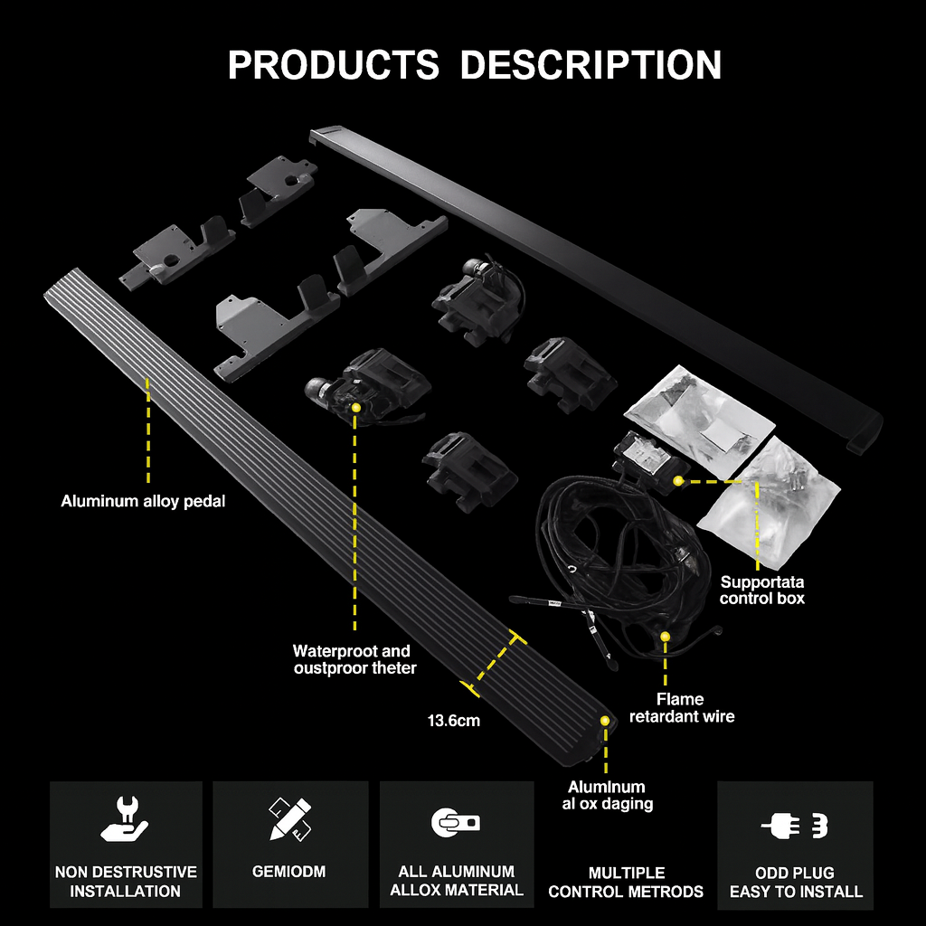 Retractable Side Step Pedal - Rox 01