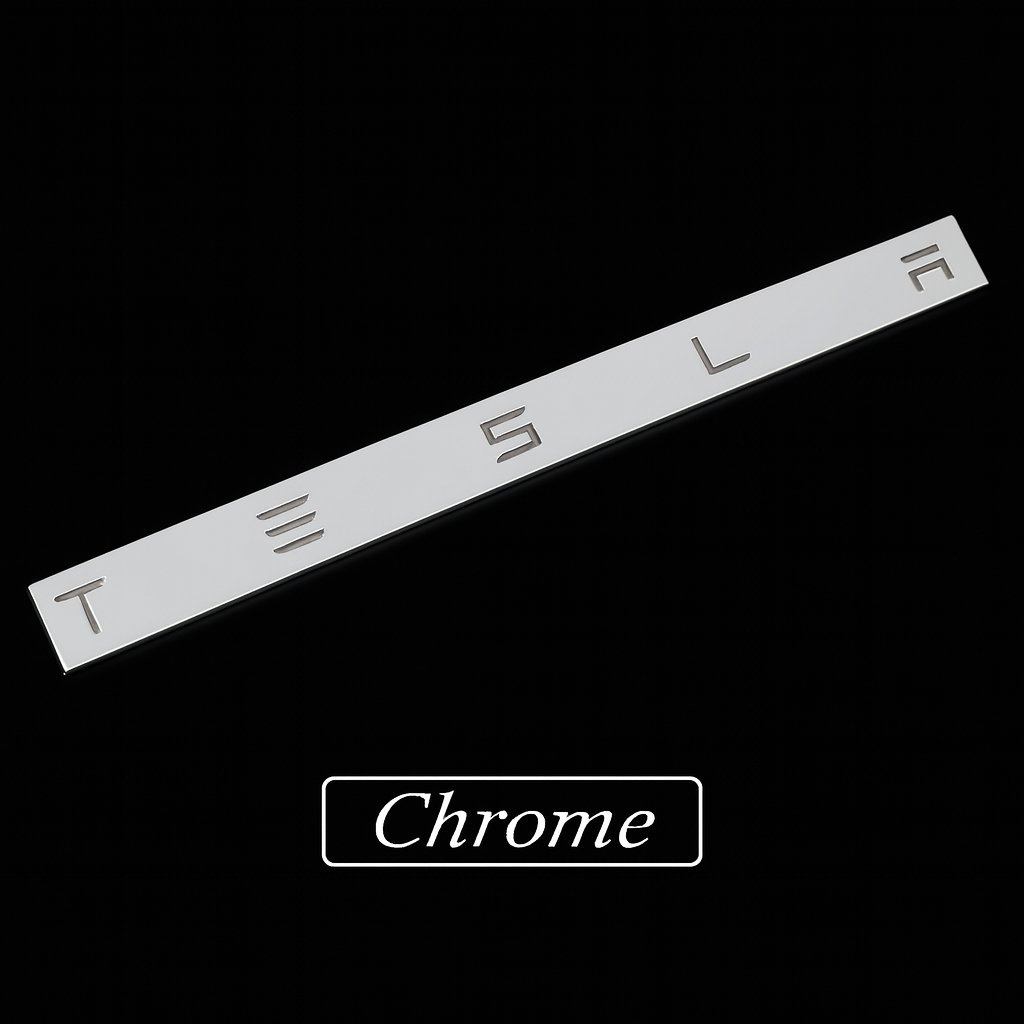 Tesla Insert Letters Rear Emblems