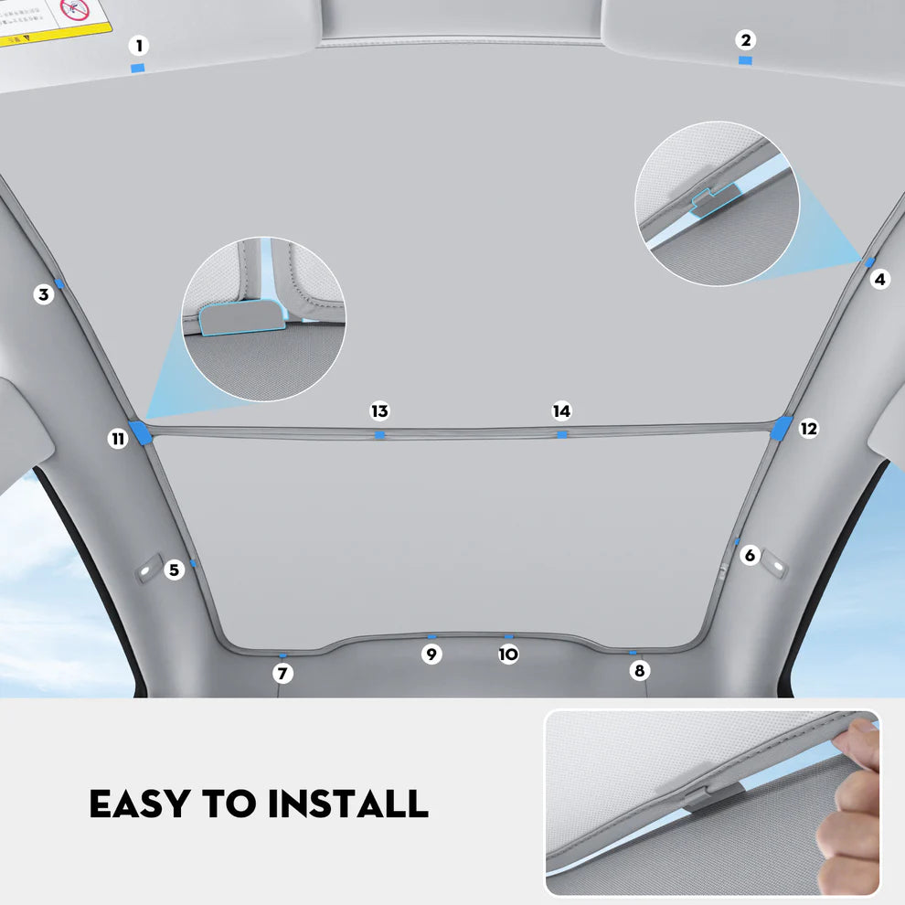 Model Y sunshade 2025+